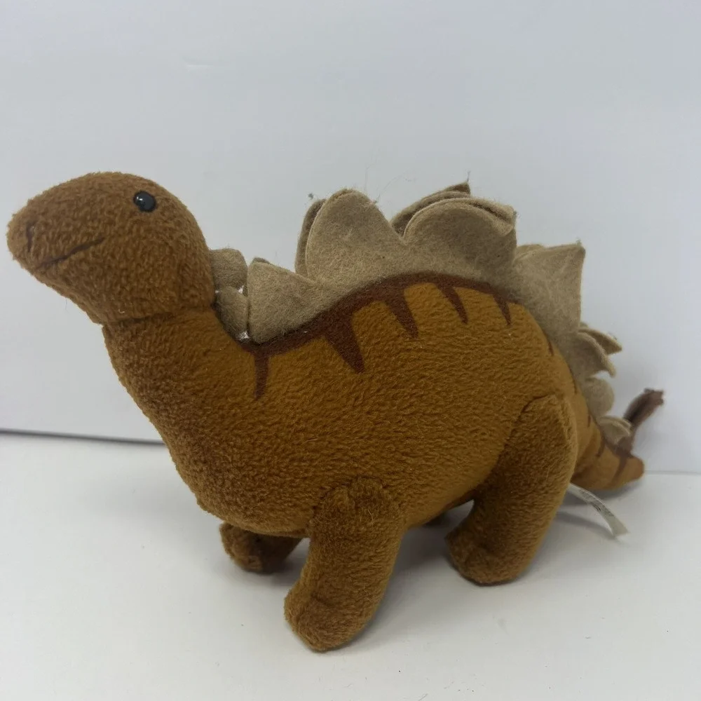 Vintage Dakin Brown Dinosaur‎ Plush Stuffed Animal Toy 9.5